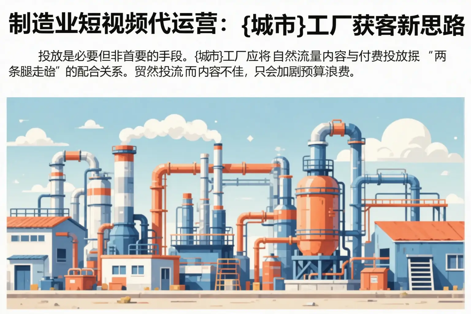 制造业短视频代运营：浪卡子工厂获客新思路